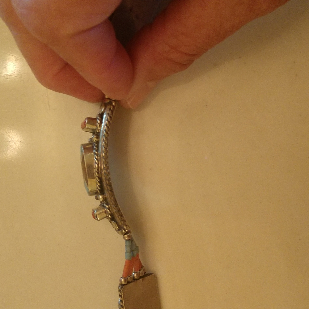 Turquoise Silver Bracelet - Picture 6 of 8